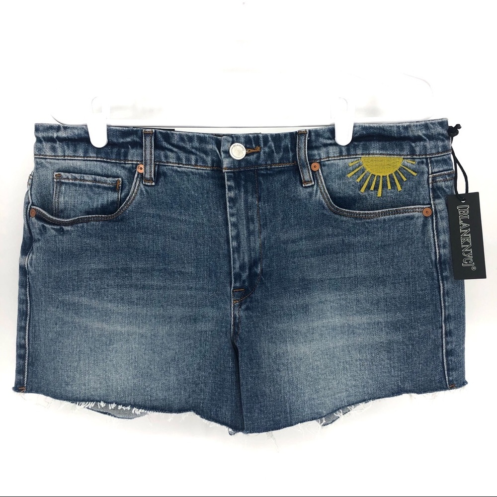 BLANK NYC NEW  The Astor Cut-Off Shorts Rainbow 26